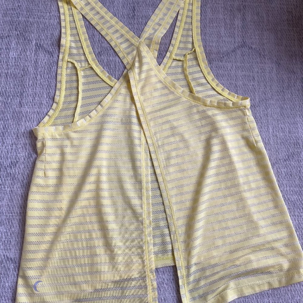 ZYIA Yellow Nimbus Split Back Tank, S